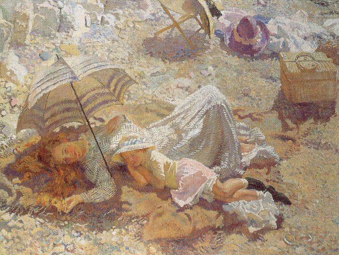 Orpen, Willam Midday on the Beach china oil painting image